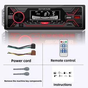 Reproductor MP3 para Auto de Alta Fidelidad, Transmisor FM con Bluetooth, Control Remoto y Cable ISO, 1 Año de Garantía - Product Image 4
