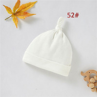 Gorros de Bebé de Algodón Orgánico para Recién Nacidos al por Mayor, Gorros de Bebé Suaves con Nudo