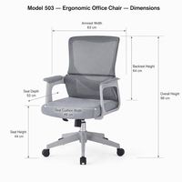 Fauteuil de bureau de direction ergonomique pivotant en maille, réglable en hauteur, à dossier haut, pour vente en gros