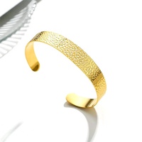 Thép Không Gỉ Rèn Vòng Đeo Tay Mở Cuff Bangle Trong Vàng Bắc Âu Tối Giản Phụ Kiện Trang Sức Cổ Điển