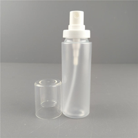 120ml en forme de cylindre épaule plate vide givré PET soins de la peau sérum et crème pour le visage brouillard vaporisateur avec bouchon à vis