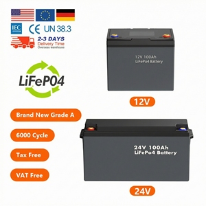 Batería de Litio Lifepo4 Recargable de Ciclo Profundo de 12v 200ah 400ah, 12.8v 100ah con Bluetooth para RV, Barco, Cámper, Respaldo de Energía para Exteriores - Product Image 1