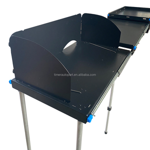 4x4 Truck Bed Outdoor Furniture Portable Aluminum Folding Cooking <strong>Table</strong> Heat Resistant <strong>Storage</strong> for Campervan SUV <strong>Camp</strong> Cupboard - Product Image 1