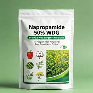 Napropamide 50% WDG Herbicide <span class=keywords><strong>sélectif</strong></span> pré-émergence pour le contrôle des graminées annuelles dans le poivre, le coton, la pastèque et le colza - Product Image 1