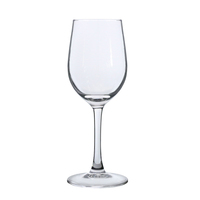 Verre à vin transparent en gros avec pied, capacité standard, pour bar, hôtel, restauration et mise en table
