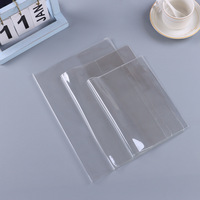 Couverture de livre vierge transparente imprimée personnalisée en plastique PVC givré pour ordinateur portable Protecteur de livre