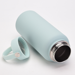 Termo de agua de gran capacidad para viaje al aire libre, tapa de botella con doble pared, aislamiento al vacío de acero inoxidable, con mango - Product Image 2