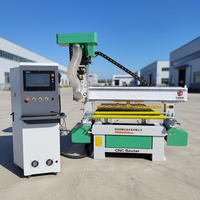 Routeur CNC 5 axes pour le bois, machine de gravure, fraisage, rainurage et découpe 1300x2500mm, ATC, compatible Mach3, travail du bois automatique