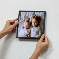 Vente chaude 8*8 pouces 20*20cm famille cadre photo ensemble famille cadre photo imprime mur art cadre en plastique