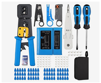 Kit d'Outils Réseau Professionnel en Promotion 10-en-1 pour Maintenance Informatique, Testeur de Câbles et Réparation de Réseau