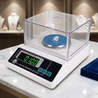 Balance analytique électronique de précision 0,001g, mode carat, pare-brise amovible pour usage bijouterie, personnalisable OEM/ODM