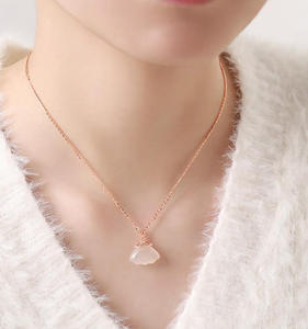 ALICE Alice Perhiasan Kelas Atas Liontin Giok Hetian Kalung Perak Sterling S925 - Product Image 1