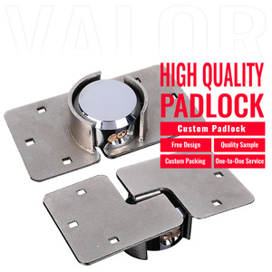 Cadenas de sécurité haute résistance 73 mm en acier massif et laiton pour camion et fourgonnette, à clé identique, avec anse dissimulée, antivol, chromé - Product Image 1