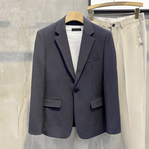 <span class=keywords><strong>Veste</strong></span> <span class=keywords><strong>de</strong></span> <span class=keywords><strong>costume</strong></span> professionnelle DAN439 pour homme, coupe slim, couleur unie, grande taille, sans repassage - Product Image 1