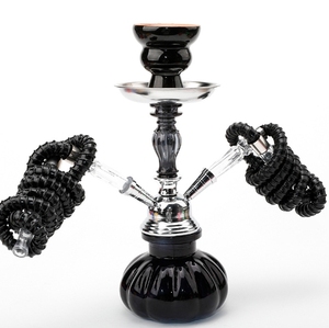 Mini Cachimba Portátil Rosa con Espejo e Iluminación LED, 2 Mangueras, Caja de Regalo Ecológica - Product Image 5