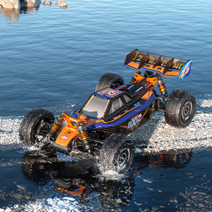Voiture de course RC avec pneus en caoutchouc résistants à l'usure et direction précise, idéale pour les courses de compétition - Product Image 4