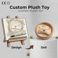 Peluches personnalisées OEM en gros, peluche mystère en forme de dumpling avec panier pour enfants, jouets en peluche alimentaires, jouets promotionnels, mascotte OEM