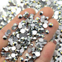 XULIN Factory Wholesale 104 Kinds Color Flat Back Blue Hematite Non Hotfix Bulk Glass Rhinestones for Garment Accessories