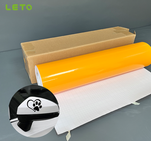 لفافة فينيل لاصقة ذاتية اللصق دائمة وقابلة للإزالة لامعة من مادة PVC للقطع بالبلوتر، ملصق ملون لسطح السيارة مقاوم للأشعة فوق البنفسجية - Product Image 3