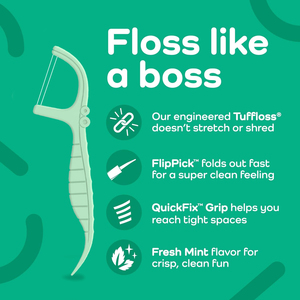 Nhà Máy Bán Buôn Bạc Hà Hương Vị Tươi Nha Khoa Flosser Chọn 2X Làm Sạch Điện Tăm 100 Pcs Tăm Chọn - Product Image 4