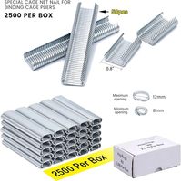 Anneaux de fixation 16 Gauge SR8 P7 C-Rings C17/C24 en acier inoxydable pour cages, sièges de canapé, matelas à ressorts