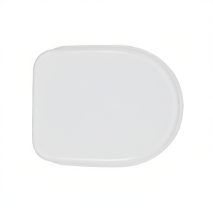 Asiento de inodoro Sanindusa Aveiro Shape 6 WC blanco con bisagras de lazo, 50 cm de largo, 40 cm de ancho - Product Image 3