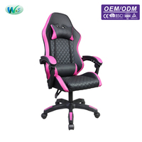 Chaise de jeu ergonomique de style racing, fabriquée par un fabricant professionnel, chaise de salon WS 8448
