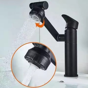 Robinets de <span class=keywords><strong>lavabo</strong></span> de salle de bains en acier inoxydable Robinet de <span class=keywords><strong>lavabo</strong></span> de salle de bains Robinet de <span class=keywords><strong>lavabo</strong></span> à 360 degrés Mélangeur d'eau chaude et froide - Product Image 3