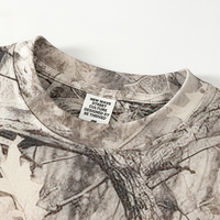 T-shirt Homme Oversize Court et Boxy en Coton Camouflage Personnalisé pour l'Été, Imprimé Sérigraphié, Haute Qualité