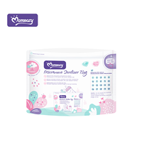 Kantong Sterilisasi Microwave Momeasy Bebas BPA, Dapat Digunakan Kembali untuk Botol Bayi, Dot, Pompa ASI, dan Dot Bayi, Kantong Sterilisasi Uap untuk Perjalanan