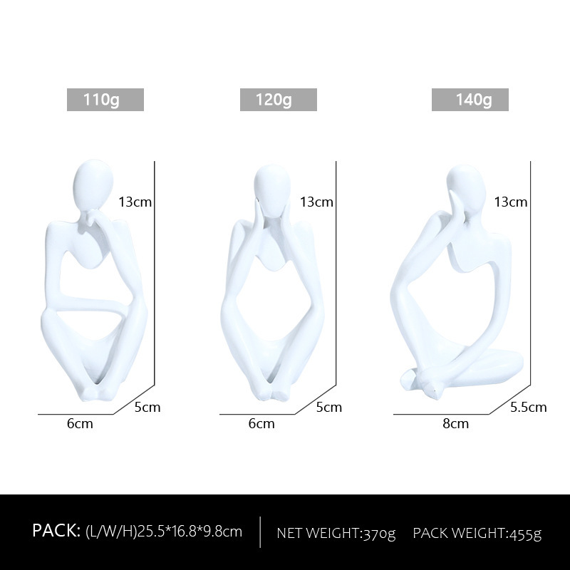 Conjunto de tres piezas colorido para pensar en