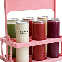 Boîte de conserve en PET de 330 ml avec logo personnalisé, transparente, pour boissons gazeuses, avec couvercle en aluminium facile à ouvrir, pour boissons énergisantes, jus, café (impression UV)