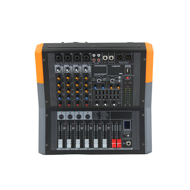 High Quality 4 Channel Audio Mixer Price Dj Power Mixer Karaoke Mixer Amplifier