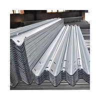 Barandilla de Seguridad para Carreteras de Acero Corrugado Galvanizado de Alta Resistencia, Tipo W, Poste C Q235/Q355, Ligera, No Reflectante, Galvanizada por Inmersión en Caliente