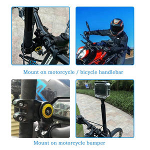 Support panoramique invisible Daryoo pour moto et vélo, compatible avec GoPro <span class=keywords><strong>Max</strong></span>, Hero 10, Insta360 One et caméras d'action DJI - Accessoires - Product Image 3