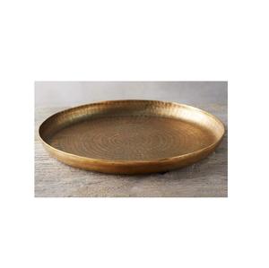 Ensemble de plateaux de service en métal fini or brillant Fabricant Nouveau design Plateau de service en métal fait main - Product Image 4