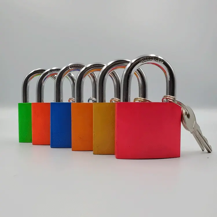 25mm new design gift locks lorry door luggage locks normal key novelty best custom cute thin iron padlock