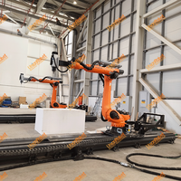 Robot KUKA KR210, table rotative de 5 tonnes, machine de fraisage robuste à 7 axes pour grandes pièces
