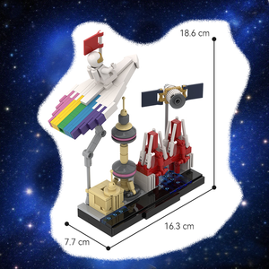 CAYI aeroespacial personalizado bloques de construcción de juguete nave espacial aviación OEM y ODM astronauta creativo aeroespacial modelo ladrillos Juguetes - Product Image 3