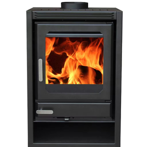 Poêle à <span class=keywords><strong>bois</strong></span> en acier moderne autoportant, foyer multifonctionnel <span class=keywords><strong>double</strong></span> <span class=keywords><strong>face</strong></span> pour le chauffage de la chambre - Product Image 1