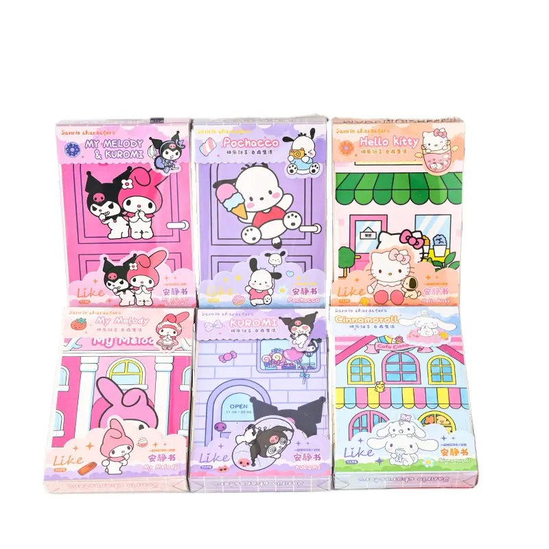 S3579 Los más nuevos regalos divertidos para niñas Sanrio dibujos animados hechos a mano DIY juguetes de corte kawaii quiet Book Toys
