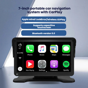 7 inch màn hình cảm ứng xách tay <span class=keywords><strong>PND</strong></span> Xe <span class=keywords><strong>GPS</strong></span> <span class=keywords><strong>Navigator</strong></span> với gương liên kết không dây Carplay Android tự động cho 5.0 - Product Image 2