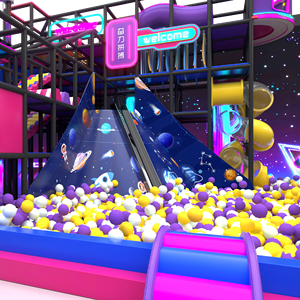 Parque <span class=keywords><strong>de</strong></span> Atracciones con Temática Cibernética <span class=keywords><strong>de</strong></span> Neón Aoleao, Parque Infantil Interior Futurista, Trampolín <span class=keywords><strong>de</strong></span> Ciencia Ficción, Tobogán <span class=keywords><strong>de</strong></span> Nieve Seca, Zonas Interactivas, 500 kg+ - Product Image 3