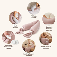 Oreiller de grossesse réglable en forme de U pour dormir, soutien complet du corps, housse amovible, soutien pour le dos, les jambes, le ventre, les hanches