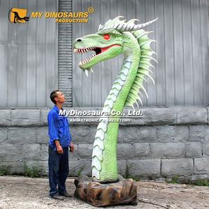 MY DINO WD023 <span class=keywords><strong>Parque</strong></span> al aire libre Atracción de gran tamaño Dragon Head Animatronics - Product Image 1