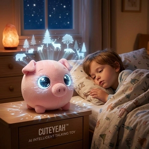 Juguete de Peluche de Cerdo Inteligente con IA, Diseño Personalizado ODM, Compañero Emocional para Guarderías, Desarrollo de Habilidades Sociales, Juego Interactivo Educativo Temprano - Product Image 2