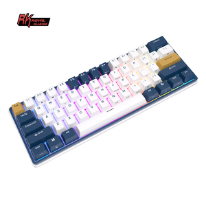 Royal Kludge <span class=keywords><strong>Rk61</strong></span> Plus Rgb Backlit Colorblock Keycaps Pc แล็ปท็อปแป้นพิมพ์ที่กำหนดเอง61คีย์ Usb Wireless คีย์บอร์ด - Product Image 4