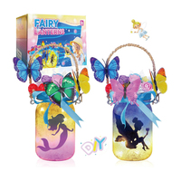 Décoration personnalisée artisanat veilleuse fée lanterne bricolage pot artisanat Kit d'artisanat pour enfants bricolage faire votre propre fée lumière LED lampe