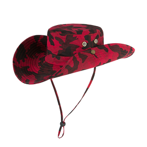 Chapeaux Bob d'été camouflage avec protection solaire et rabat, vente en gros - Product Image 3
