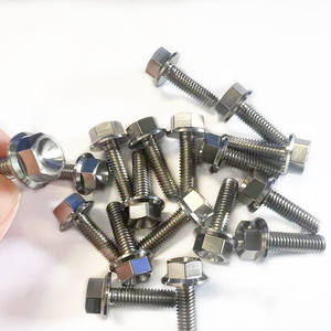 Vis en titane GR5 1/<span class=keywords><strong>4</strong></span>-20*32mm, vis à tête hexagonale haute résistance, prix d'usine, vis à tête à bride - Product Image 6